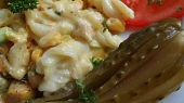 Zapečené těstoviny s kuřecím masem a sýrem gouda, Zapečené těstoviny s kuřecím masem a sýrem gouda