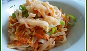 Chow mein - Rýžové nudle s mrkví a zelím po čínsku