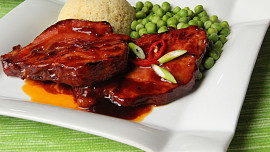 Glazovaná uzená krkovice po asijsku