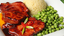 Glazovaná uzená krkovice po asijsku