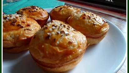 Houbové muffiny z listového těsta