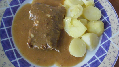 Hovězí roštěná na česneku, hovězí roštěnka na česneku