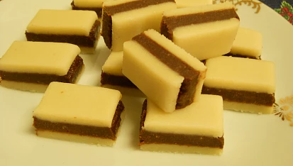 Hranolky s marcipánem