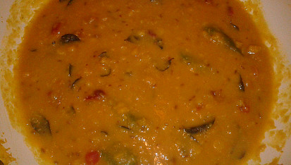 Indická kuchyně - Dhal s brusinkami