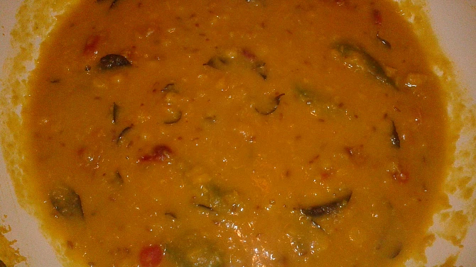 Indická kuchyně - Dhal s brusinkami