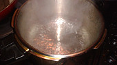 Indická kuchyně - Dhal s brusinkami, vařící voda