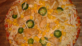 Indická kuchyně - Pizza chicken tikka