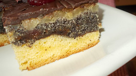 Jablečno - makový dezert