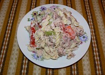 Jirkův salát s uzeným kaprem