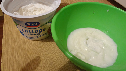 Lehká bílková pomazánka se sýrem Cottage
