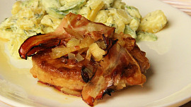 Obrácené pečené řízky