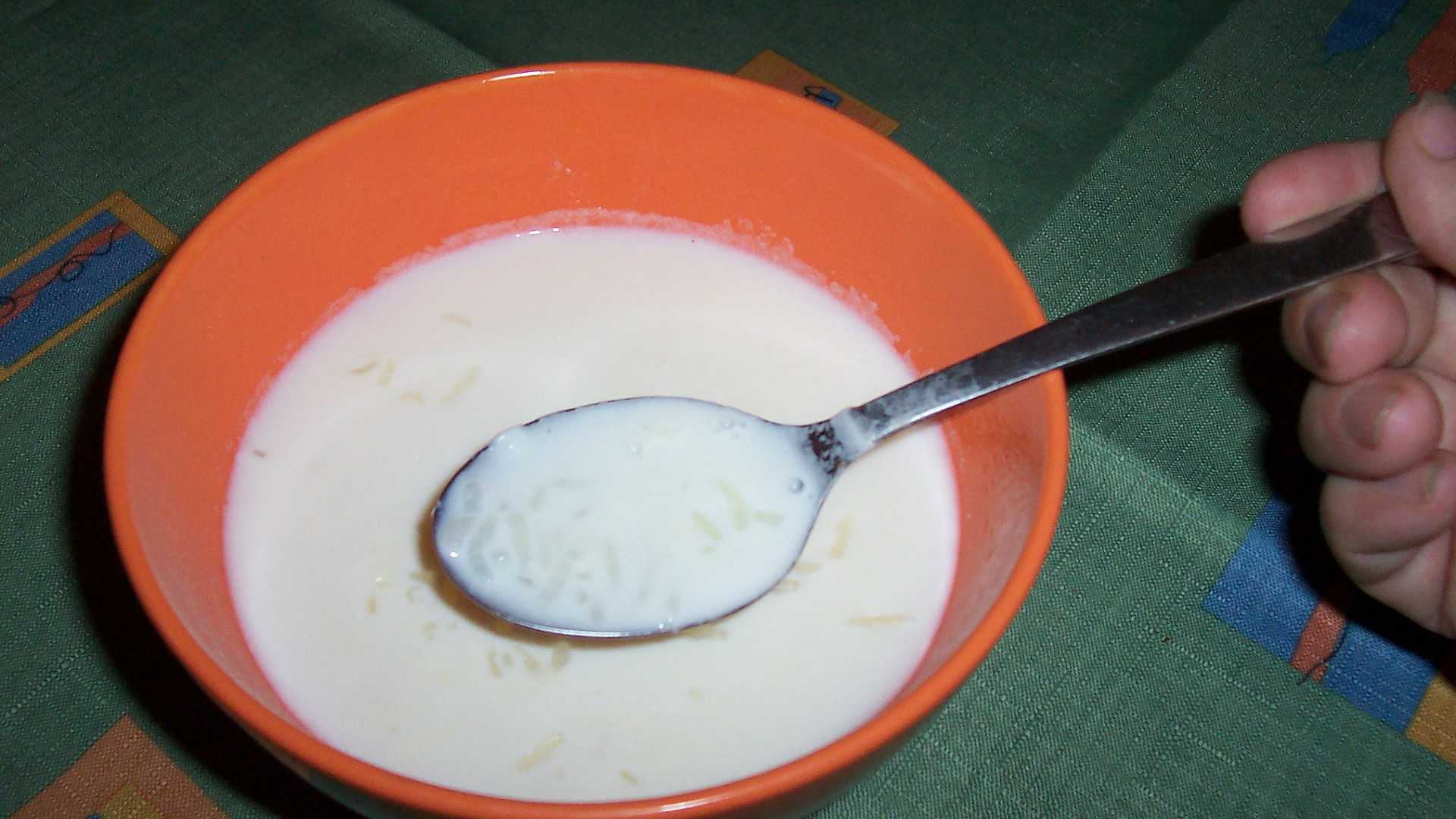 Mlíková polívka s rýží