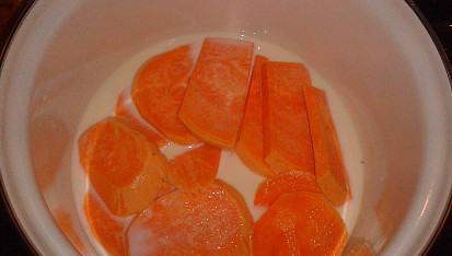 Puding ze sladké brambory