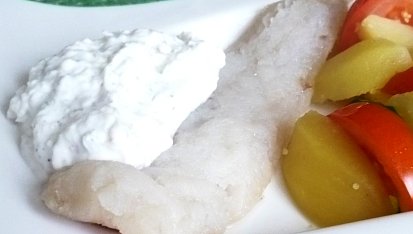 Rybí filety s tvarohovo-křenovým dipem