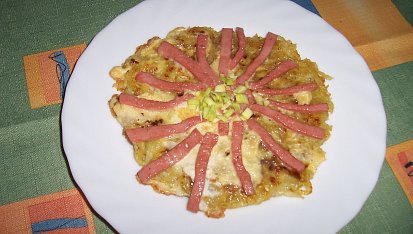 Sejkory, Rösti s vajíčkem a salámem