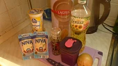 Špagety se smetanou a nivou, Ingredience