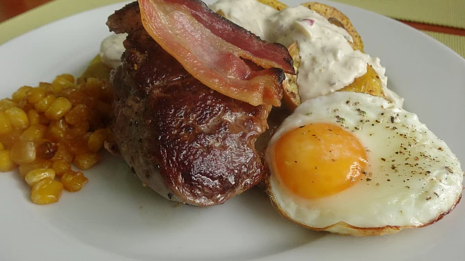 Steak paní Colombové (z vepřové panenky), Steak z vepřové panenky paní Colombové
