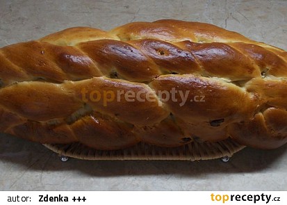 Vánočka zadělávaná z vody