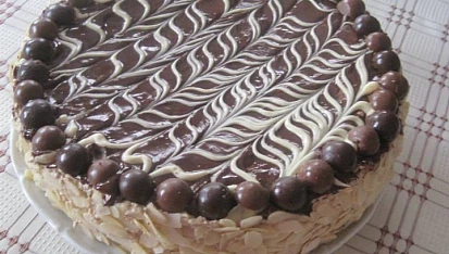 Vánoční mocca dort