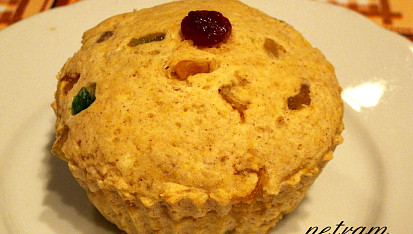 Vánoční muffinky bez lepku, mléka a vajec