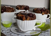 Višňové muffiny s čokoládou