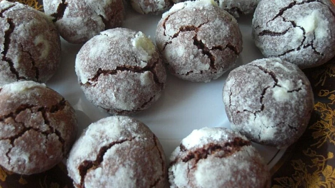 Americké čokoládové krinkles