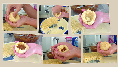 Arancini - rýžové koule plněné hovězím ragú