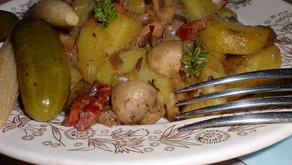 Chalupářská houbová pánvička