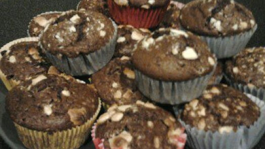 Čokoládové muffiny