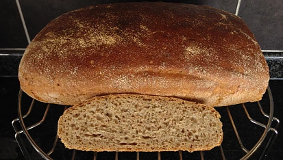Domácí chleba bez hnětení v 2.0 (s droždím nebo kváskem), kváskový - hnětený