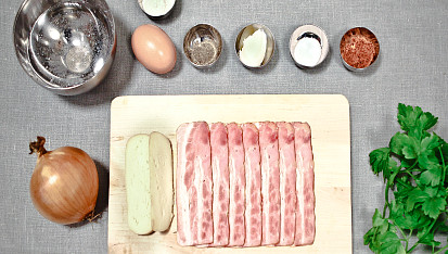 Domácí špecle se slaninou a pivním sýrem, Seznam ingrediencí