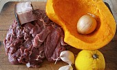 Hovězí nudličky na slanině s dýní Hokkaido, Část použitých surovin