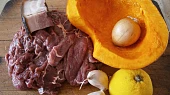 Hovězí nudličky na slanině s dýní Hokkaido, Část použitých surovin