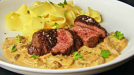 Hovězí steak " Stroganoff " (Stroganov)