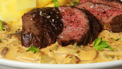 Hovězí steak " Stroganoff " (Stroganov)