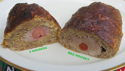 Jazyk v sekané, pečené v síťce, SEKANÁ PLNĚNÁ PLNĚNOU PANENKOU