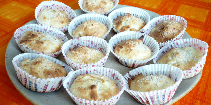 Kokosovo-ananásové muffiny