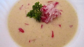 Krémová ředkvičková polévka