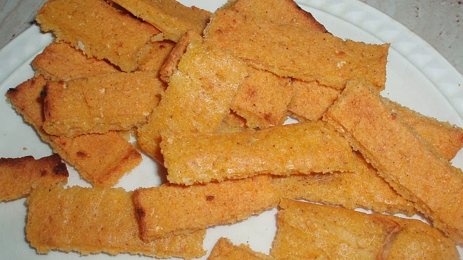 Křupavé polentové hranolky