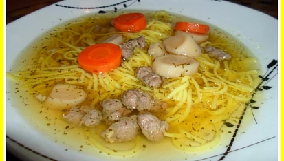 Kuřecí nudlová polévka