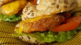 Lososové   karbanátky  s  bramborovou kaší + lososové burgery