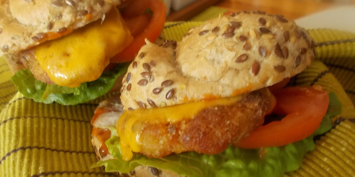 Lososové   karbanátky  s  bramborovou kaší + lososové burgery