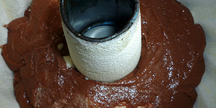 Majonézová kakaová bábovka s tvarohem