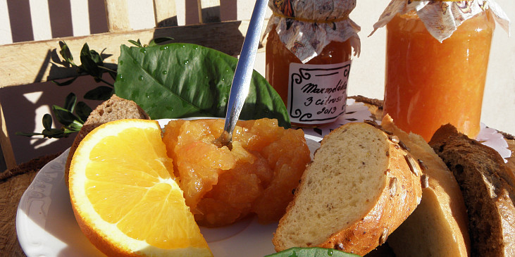 Marmeláda mix citrusů s vůní skořice (Marmeláda 4 citrusy)