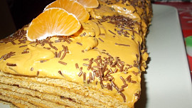 Medové řezy  s karamelovým krémem