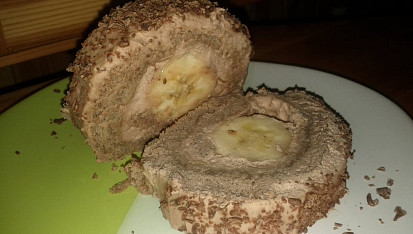 Nesquikova rolada s bananem