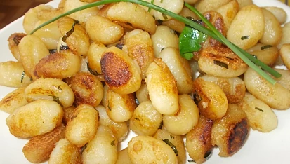 Restované gnocchi jako příloha
