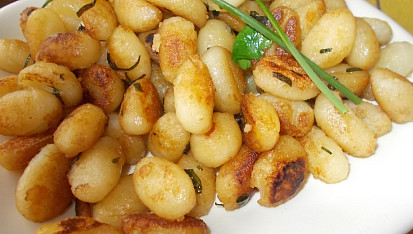 Restované gnocchi jako příloha