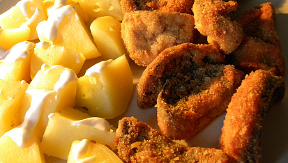Smažené žampiony