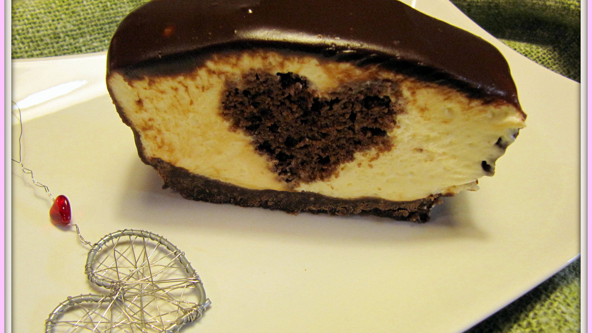 Srdíčkový cheesecake